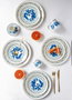Hermia Set de Platos de Postre Multicolor (6 Piezas) de Porcelana DNR0051